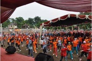 Ribuan Peserta Ikuti Senam Aerobic 
