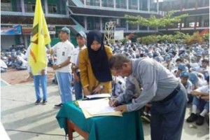 Prosesi pelantikan Pimpinan Ranting IPM SMK Muhammadiyah 2