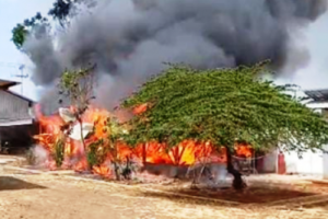 Kandang Ayam di Desa Cikandang Terbakar