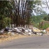 Sampah di jalur alternatif Ciamis-Cirebon menumpuk.