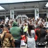 Demo Tolak Geothermal ke Kantor Pendopo BUpati Kuningan