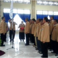 Prosesi pelantikan DPK.