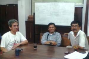 Pengurus GKI Kuningan saat memberikan keterangan terkait persiapan natal 2014.